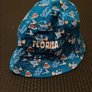 Florida Kids Blue Shark Bucket Hat